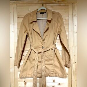 DG2 by Diane Gilman Women's Camel Trench Coat